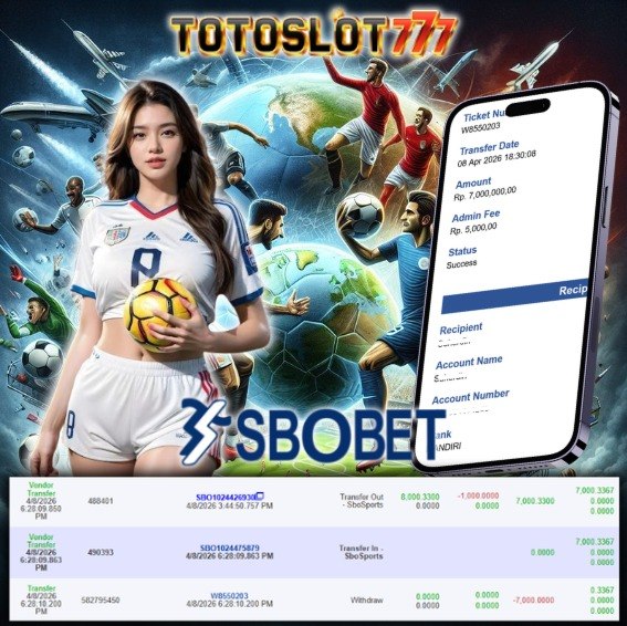 TOTOSLOT777 : Nikmati Prosesnya dan Raih Keberuntungan Disini !